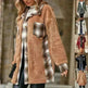 Plaid Woolen Coat Fashion Lapel Single-breasted Mid-length Coat Women's Clothing - EX-STOCK CANADA