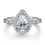 Set de anillo de moda Damas 925 Combinación de plata esterlina Ring Wedding Ring Mujeres