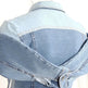 Sweet Cool Bandage Dress Shirt Slimming Denim jeans Shirt women - EX-STOCK CANADA
