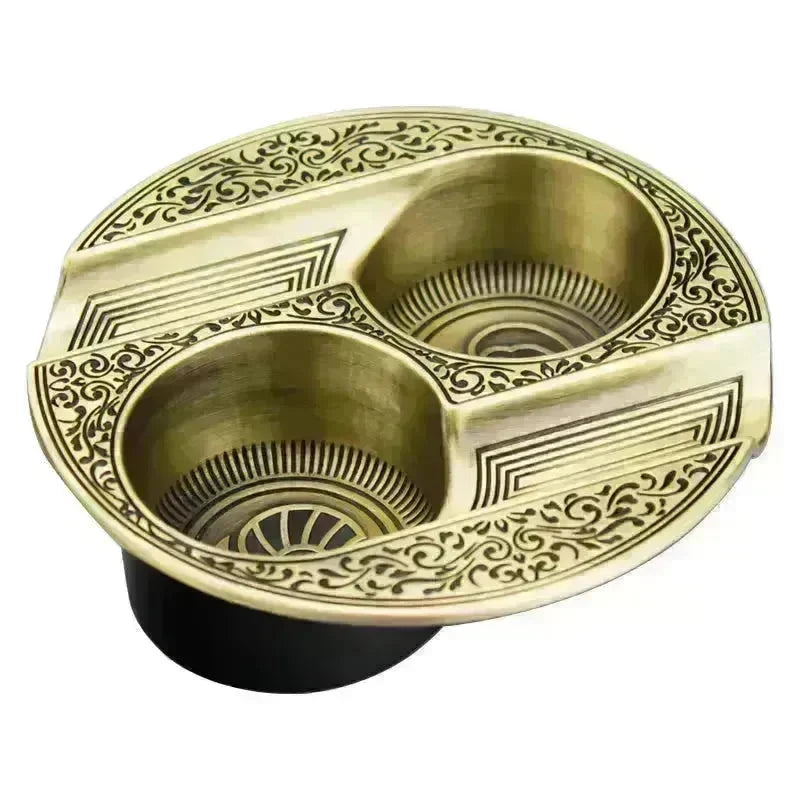 Three-slot Retro Metal Easy-to-clean Cigar Ashtray - EX-STOCK CANADA