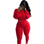 Ladies Autumn 2pcs Athleisure wear Outfit set - EX-STOCK CANADA