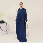 New ArabMiddle East Dubai Turkey Abaya dress Simple Plain Abaya 2025