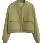 Fall Single Breasted  Cashmere Cropped Jacket for women - EX-STOCK CANADA