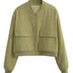 Fall Single Breasted  Cashmere Cropped Jacket for women - EX-STOCK CANADA