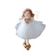 Christmas White Tulle Skirt Golden Wings Angel Girl Pendant EX-STOCK Canada 