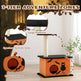 Halloween Cat Tree, Cat Tower Cat Tree For Indoor Cats With Spacious Cat Condo, Large Platform, Sisal Scratching Post, Orange & Black EX-STOCK