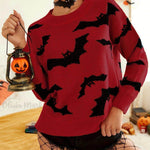 Fashion Women's Wear Long Sleeve Halloween Brocade Sweater Knitted - EX-STOCK Canada