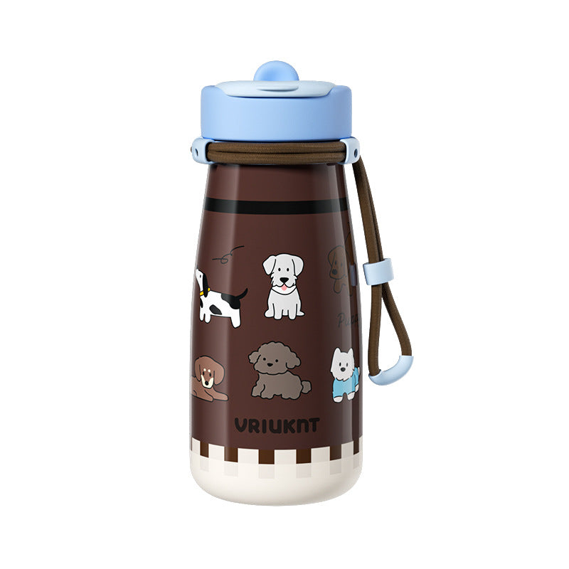 Kids Insulated Stainless Steel Thermos Cup 650ml – Cute Cartoon Design for School | 9 Colours