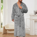 Fashion Men's Flannel Bathrobe Pajamas Women