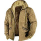 Winter Thick Fleece-lined Cotton-padded Coat Drawstring Jacket Cardigan for Men - EX-STOCK CANADA