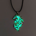Fashion Trendy Men's Domineering Luminous Flame Dragon Necklace EX-STOCK
