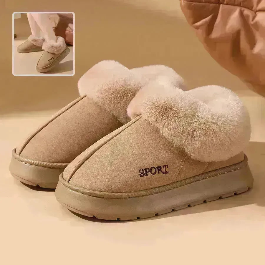 Scheme da neve da esterno in peluche di peluche per donne con scarpe da neve per esterni