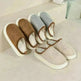 Winter Fashion Cotton Slippers With Sewing-side Design Indoor Non-slip Bedroom Floor Plush Slipper House Shoes Women Couple - EX-STOCK CANADA