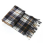 Handmade Autumn And Winter Velvet Fleece Plaid Scarf - EX-STOCK CANADA