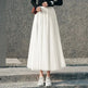 Pleated Mesh Midi Skirt – Women's Prairie Swing Skirt - EX-STOCK CANADA