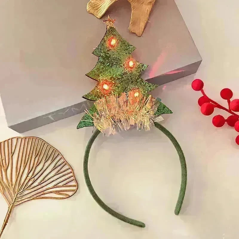 Christmas With Light Headband Snowflake Women's - EX-STOCK CANADA
