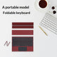 Portable Tri-Fold Bluetooth Keyboard – Ultra-Thin Foldable Wireless Keyboard for iPad Canada