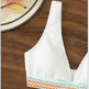 High Waist Split Bikini Solid Color - EX-STOCK CANADA