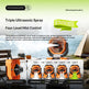 Portable Outdoor Camping Misting Fan – 7L Tank, 20000mAh Rechargeable, Remote Control, LED Light | Orange & Army Green 4