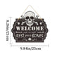 Imitation Wooden Doorplate Ghost Festival Haunted House Horror Atmosphere Decoration EX-STOCK