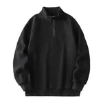 Autumn Winter half zip Stand-collar Fleece Sweatshirt Pullover tops for men - EX-STOCK CANADA