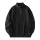 Autumn Winter half zip Stand-collar Fleece Sweatshirt Pullover tops for men - EX-STOCK CANADA