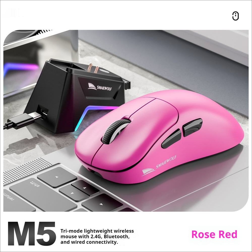 Smailwolf M5 Tri-Mode Wireless Mouse with Charging Dock