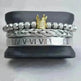 Crown Twist Woven Mesh With Diamond Digital Bracelet Set - EX-STOCK CANADA