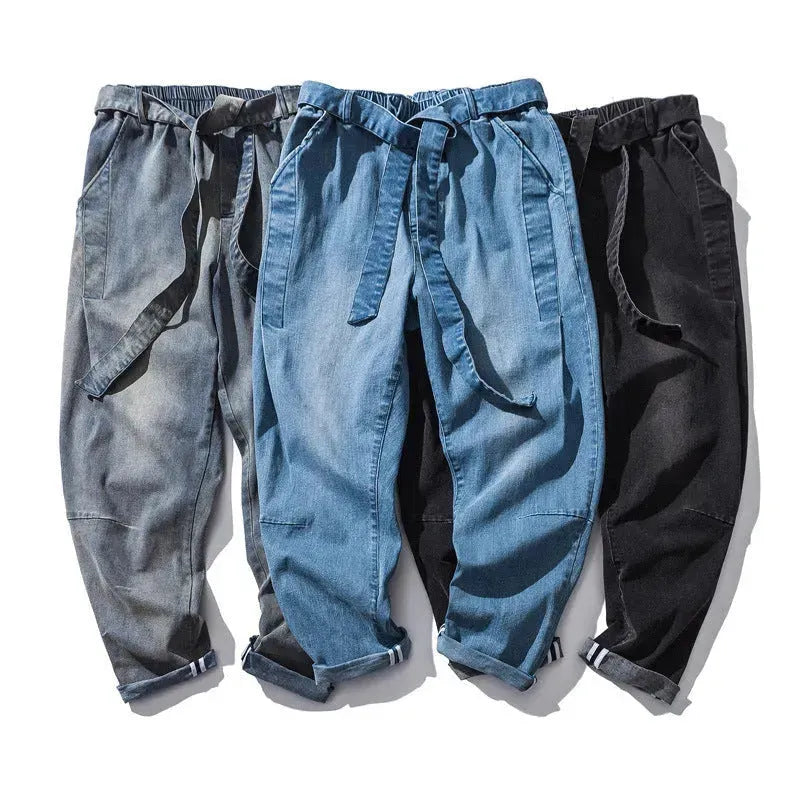 Retro Loose Denim Trousers Fashion Plus Size Men Jeans - EX-STOCK CANADA
