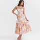 Spring And Summer Comely Pastoral Style Sling Floral A Swing Cake Dress - EX-STOCK CANADA