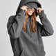 Grey Women's Fleece-Lined Hoodie & Jogger Set with Eye Mask Hood – Pink, Black, Beige | S–3XL