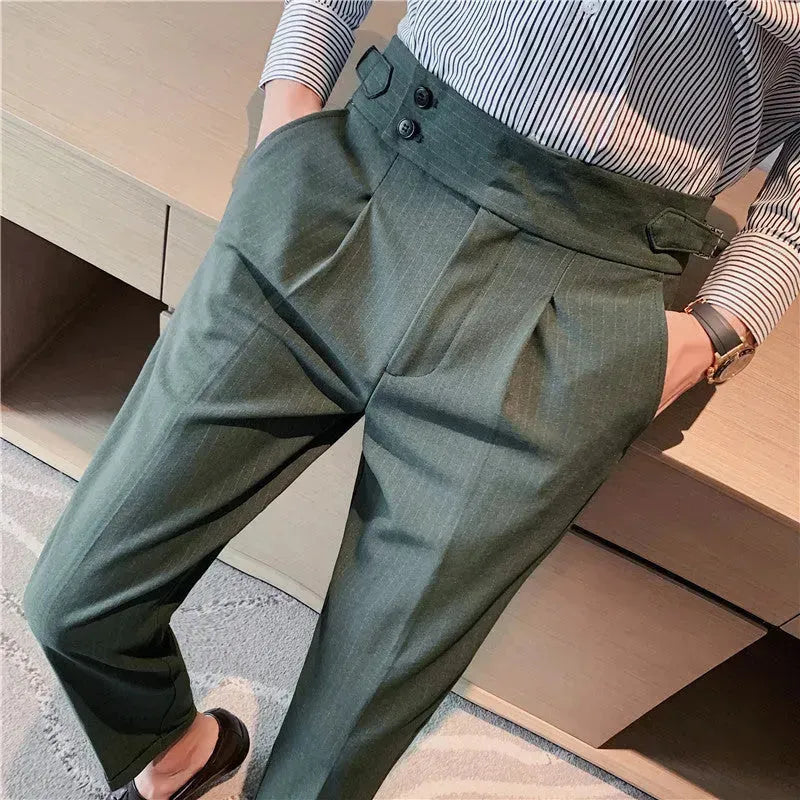 High-waisted Trousers Business Work Chinos trouser for men
