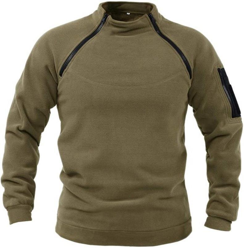 Stand Collar Men's Sweater Warm And Loose Solid Color Clothing EX-STOCK Canada 