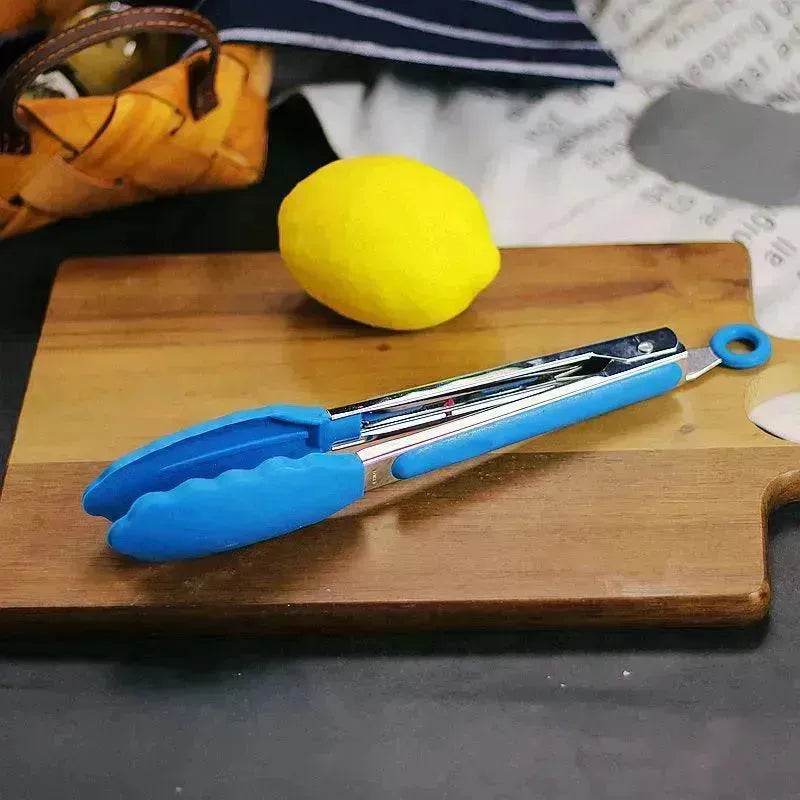 قطعة واحدة مشبك للشواء بمقبض من الستانلس ستيل شوكة للشواء أداة لتثبيت الطعام في الهواء الطلق للمطبخ - EX-STOCK Canada