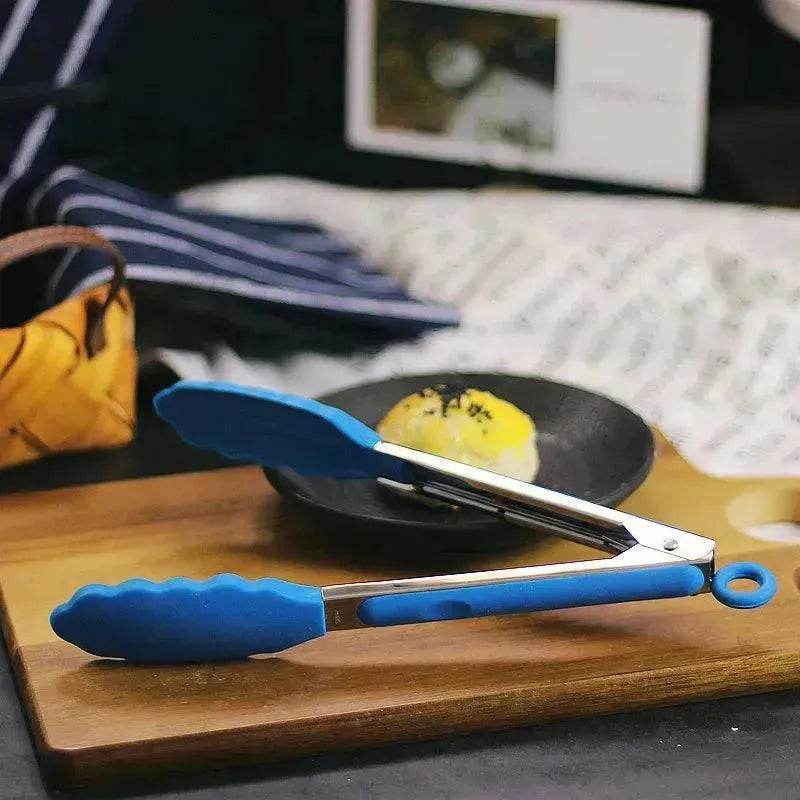 قطعة واحدة مشبك للشواء بمقبض من الستانلس ستيل شوكة للشواء أداة لتثبيت الطعام في الهواء الطلق للمطبخ - EX-STOCK Canada