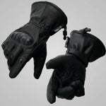 Open Road Men's Armored Gauntlet Leather Motorcycle Gloves 