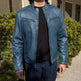 BOL Men's Waxed Sheep Prime Leather Jacket 