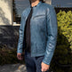 BOL Men's Waxed Sheep Prime Leather Jacket 
