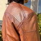 BOL Men's Snap Collar Leather Racer Jacket 