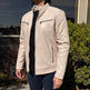 BOL Men's Hooded Snap Collar Leather Jacket 