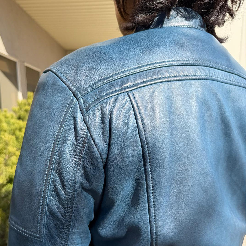 BOL Men's Waxed Sheep Prime Leather Jacket 