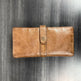MET Women's Snap Tab Leather Wallet 