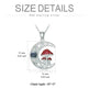 100 languages I Love You Projection Sterling Stone Mushroom Moon 925 Silver Necklace - EX-STOCK CANADA
