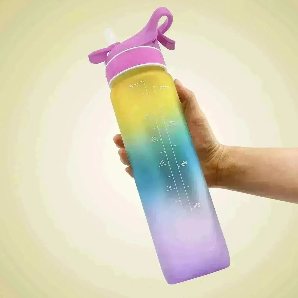 1000ML Plastic Spray Water Bottle perfect for sports & outdoor activities - EX-STOCK CANADA