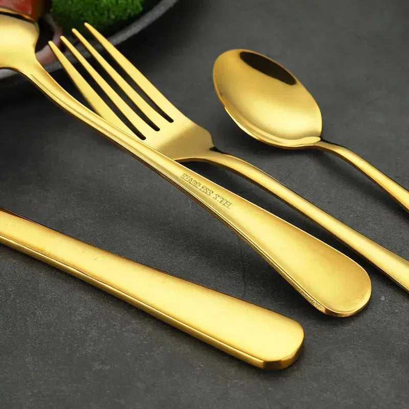 High-end tableware 24 piece set Cool Matching flatware - EX-STOCK CANADA