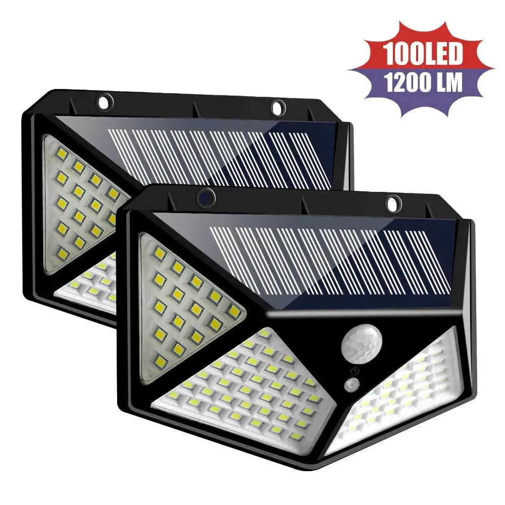100LED solar wall LED light Outdoor, Corridor, Garden, Courtyard Lightning - EX-STOCK CANADA