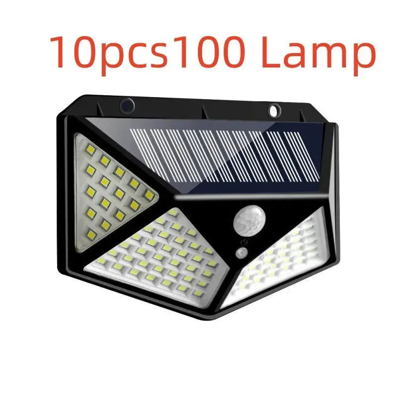 100LED solar wall LED light Outdoor, Corridor, Garden, Courtyard Lightning - EX-STOCK CANADA