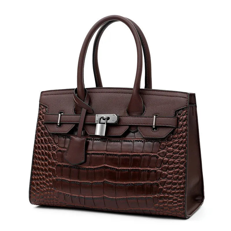 Trendy crocodile pattern Cooperate Work Handbag for Ladies - EX-STOCK CANADA