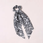 Cute Hair Silk Bow Scrunchie Vintage Satin Scarf Scrunchie - EX-STOCK CANADA