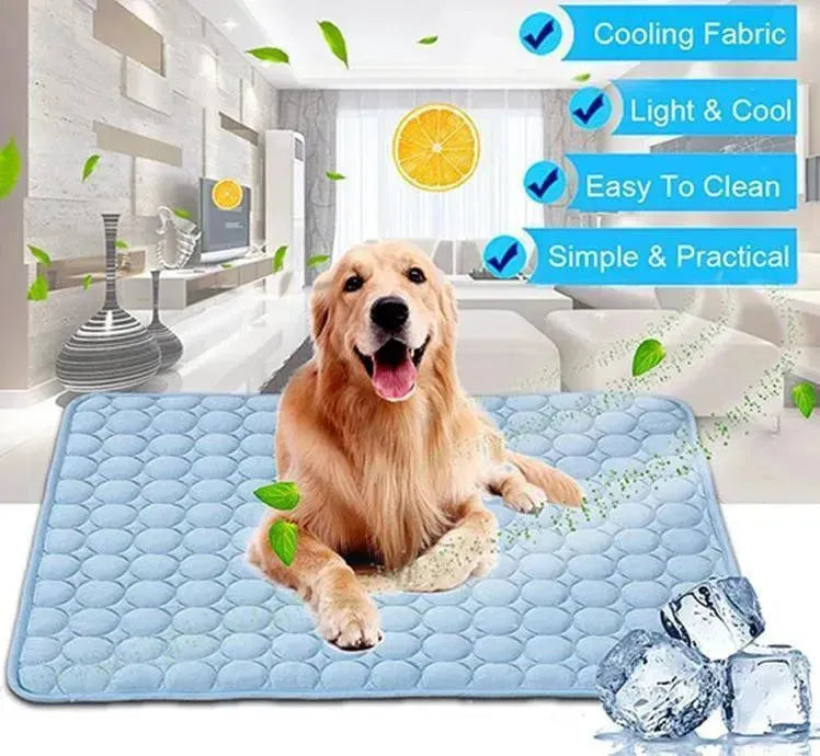 Pet Dog Cat Ice Silk Cold Nest Pad For Cooling In Summer - EX-STOCK CANADA